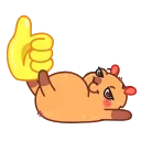 Yippy the capybara emoji 👍