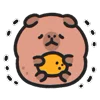 Capybara emoji 😔