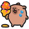 Capybara emoji 💐