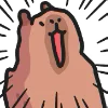 Capybara emoji 😱
