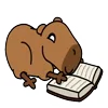 capybara emoji 📖