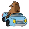 Эмодзи capybara 🚘