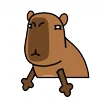 Эмодзи capybara 👎