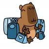 capybara emoji 🛍️