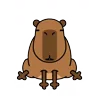 Эмодзи capybara 🙅‍♂