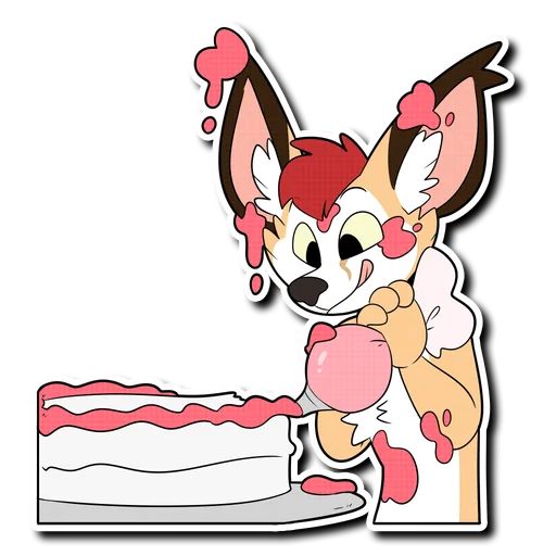 Стикер Telegram «Caracal» 🍰