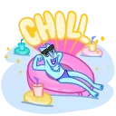 Chilled Cat sticker 😎