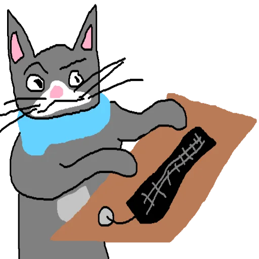 Стікер Telegram «Cat Fren» ⌨️
