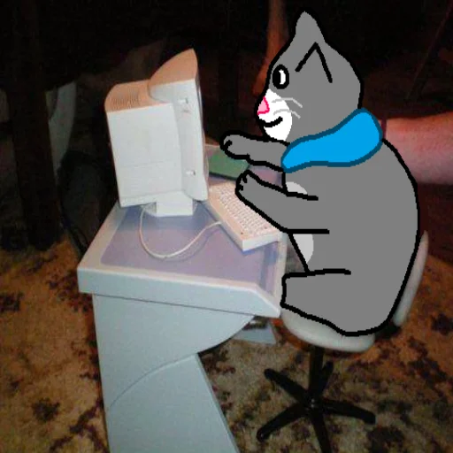 Стикер Telegram «Cat Fren» 🖥