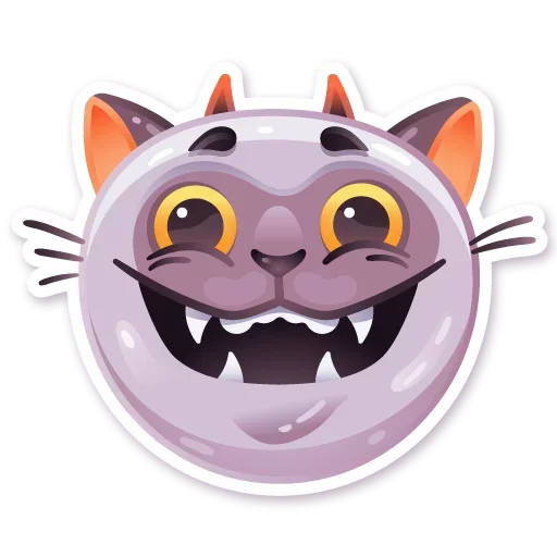 Telegram stiker «Cat from Hell» ?
