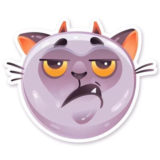 Telegram stiker «Cat from Hell» ?