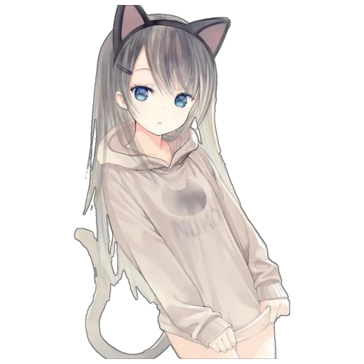 Емодзі Catgirls in hoodies 😊