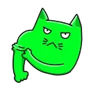 Эмодзи Cat ICQ 💪