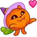 Емодзі Cat Pumpkin 😘