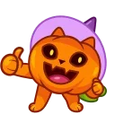 Cat Pumpkin emoji 👍