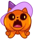 Telegram emoji Cat Pumpkin