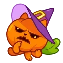 Эмодзи Cat Pumpkin 🤔