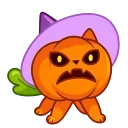 Cat Pumpkin emoji 😤