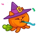 Емодзі Cat Pumpkin 🥳