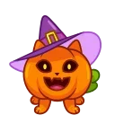 Cat Pumpkin emoji 🙃