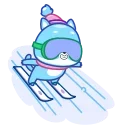 Кот Снежок emoji ⛷