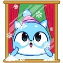 Кот Снежок emoji ❄