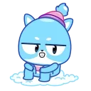 Кот Снежок  emoji 🥶