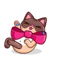 Эмодзи телеграм Cat Valentine