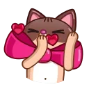 Эмодзи телеграм Cat Valentine