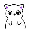 Эмодзи Cat White Emoji ❤️