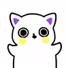 Эмодзи Cat White Emoji 🙂