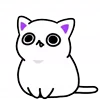 Эмодзи Cat White Emoji ✨