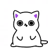 Эмодзи Cat White Emoji ❔