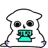 Эмодзи Cat White Emoji 💻