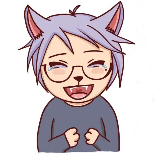 Telegram Sticker «Cat boy for you» 😭