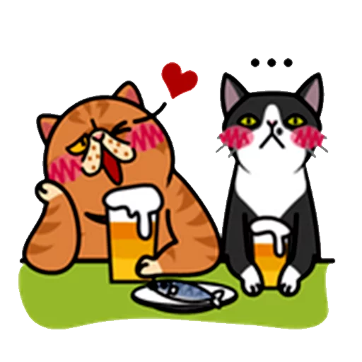 Telegram stiker «fun cat» 