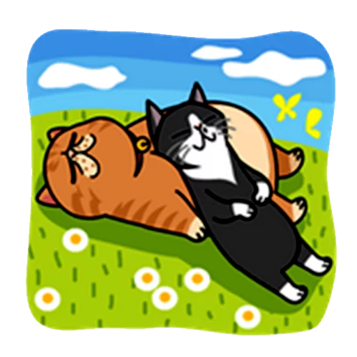 Стікер Telegram «fun cat» 
