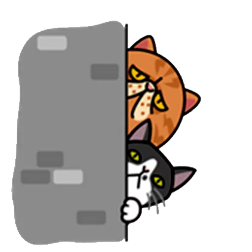 Стикер Telegram «fun cat» 