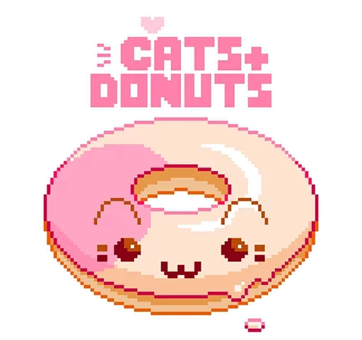 Cats Donuts emoji 🥺