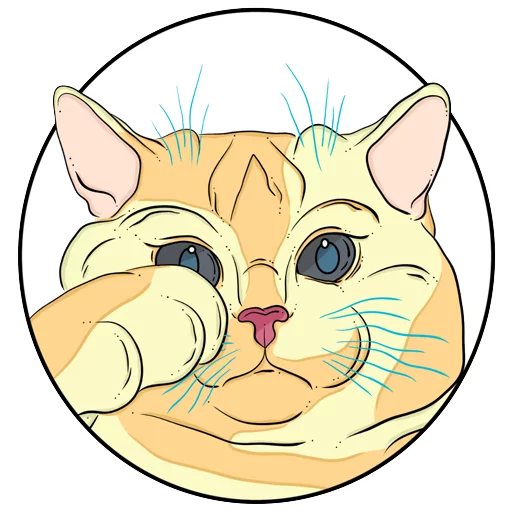 Telegram stiker «Catsы» 😭