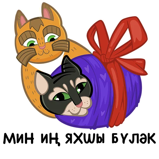 Коты казанские Алабрыс и Мырау батыр emoji 🎁