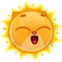 Стикер Catz Emoji ☀