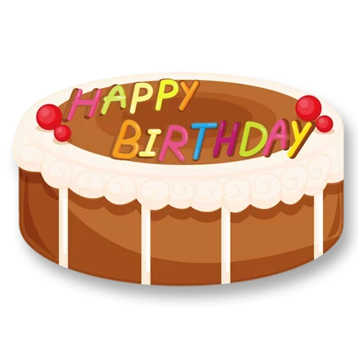 Стикер Telegram «Happy birthday!» 🎂