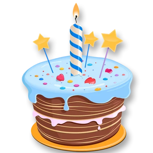 Стікер Telegram «Happy birthday!» 🎂