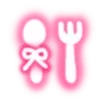 Telegram emoji «Neon font | Неоновый шрифт» 🍴