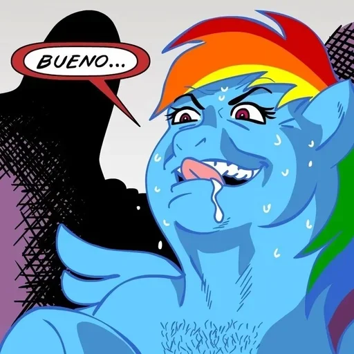 Telegram stiker «Rainbow Dash MLP» 🙂