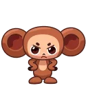 Cheburashka emoji 😡