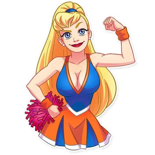 Cheerleader Girl emoji 