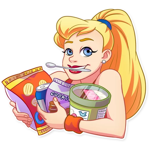 Telegram Sticker «Cheerleader Girl» 