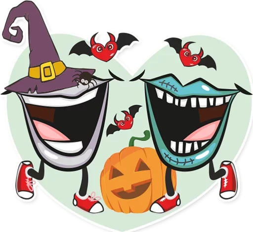 Telegram Sticker «Cheese and Go Halloween» 😙